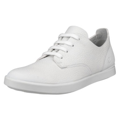 ECCO Sneaker Leisure Lace Up (weiches Premium-Leder) weiss Damen