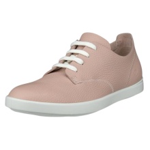 ECCO Sneaker Leisure Lace Up (weiches Premium-Leder) rosa Damen