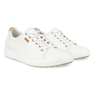 ECCO Sneaker Soft 7 (Vollnarbenleder) weiss Damen