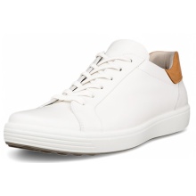 ECCO Sneaker Soft 7 Easy Slip Lace (Premium-Leder) weiss Herren
