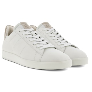 ECCO Sneaker Street Lite (Premium-Leder) weiss Herren