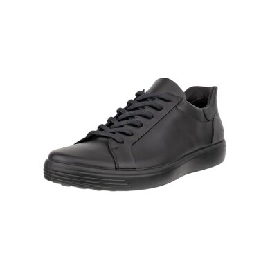 ECCO Sneaker Soft 7 Easy Slip Lace (Premium-Leder) schwarz Herren