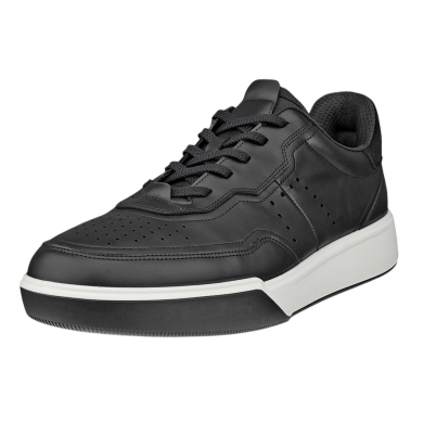 ECCO Sneaker Street Court Lea (Premium Leder) schwarz Herren