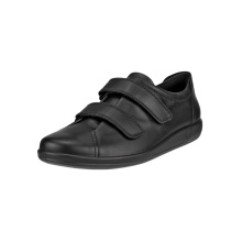 ECCO Sneaker Velcro Soft 2.0 (Premium-Vollnarbenleder) schwarz Damen