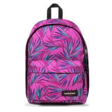 Eastpak Alltags-Rucksack Out Of Office Brize Palm - pink/violett 27 Liter