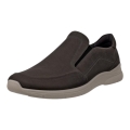 ECCO Alltag-Travelschuhe Irving (Nubukleder, Slip-On) dunkelbraun Herren