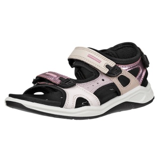 Ecco Sandale X-trinsic (Nubukleder) rosa/weiss Kinder