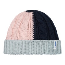 Eisbär Mütze (Beanie) Alba - Merinomix - pink/grau/navyblau - 1 Stück