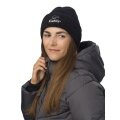 Eisbär Wintermütze (Beanie) Mana - Flauschige Textur - Damen schwarz - 1 Stück