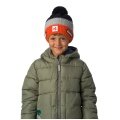 Eisbär Wintermütze (Pompon) Star SA Kinder - orange/schwarz/grau - 1 Stück