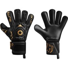 Elite Sport Torwarthandschuhe Black Real - 4mm Ultra GTech Pro Latex für alle Wetterbedingungen, FS Roll Contact - schwarz