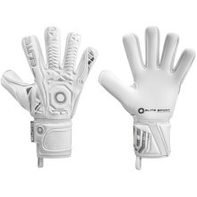 Elite Sport Torwarthandschuhe Supreme FN - 4mm Ultra GTech Pro Latex für alle Wetterbedingungen, Negative Contact - weiss