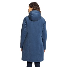 Elkline Wintermantel Glasgow Cord (winddicht, wasserdicht, warm) blau Damen