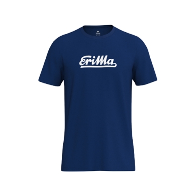 Erima Freizeit-Tshirt Retro 2.0 (100% Baumwolle) navyblau Herren