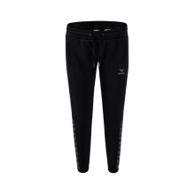 Erima Jogginghose Essential Team Sweathose (weicher Baumwollmix, Reißverschlusstaschen) schwarz/grau Damen