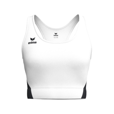 Erima Sport-Bra T&F Wings (Racerback, feuchtigkeitsabsorbierend) weiss/schwarz Damen