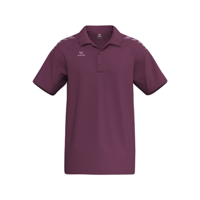 Erima Sport-Polo CMPT Wings (Baumwolle-Mischung, bequeme Passform) burgundrot Herren