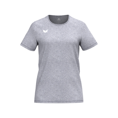 Erima Sport-Shirt Intro Function (100% rec. Polyester, leicht, schnelltrocknend) melangegrau Damen