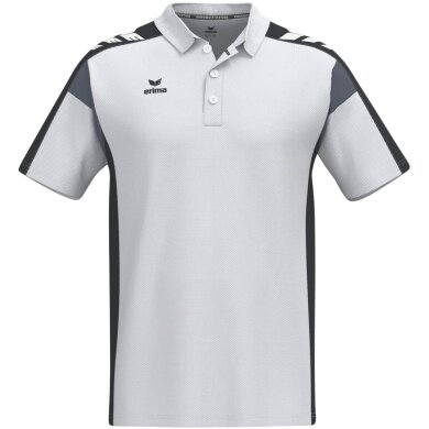 Erima Tennis-Polo Celebrate 125 Function (100% rec. Polyester, schnelltrocknend) weiss/schwarz Herren