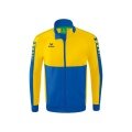 Erima Trainingsjacke Six Wings Worker (100% Polyester, Stehkragen, strapazierfähig) navyblau/gelb Herren