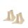 Esprit Tagessocken Crew Basic Uni (weiche Baumwolle) beige Damen - 2 Paar