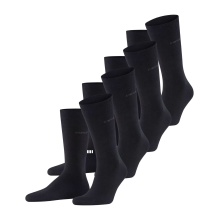 Esprit Tagessocken Crew Solid (Baumwolle) schwarz Herren - 4 Paar