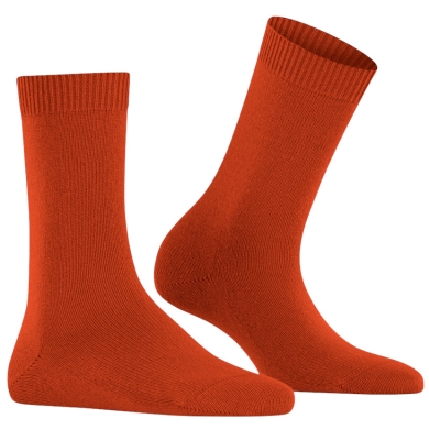 Falke Tagessocke Cosy Wool (weiches Kaschmir, temperaturausgleichende Merinowolle) 2025 rot Damen - 1 Paar