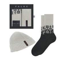 Falke Christmas Gift Set (Mütze und 1 Paar Socke) grau Herren