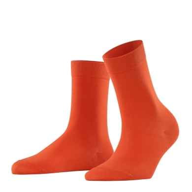 Falke Tagessocke Cotton Touch New (nachhaltige Baumwolle) ziegelorange Damen - 1 Paar