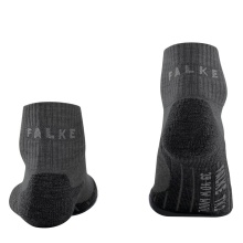 Falke Trekkingsocke TK2 Explore Wool Short (hoher Tragekomfort) smoggrau Damen - 1 Paar