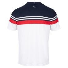 Fila Tennis-Tshirt Malte weiss/rot Herren