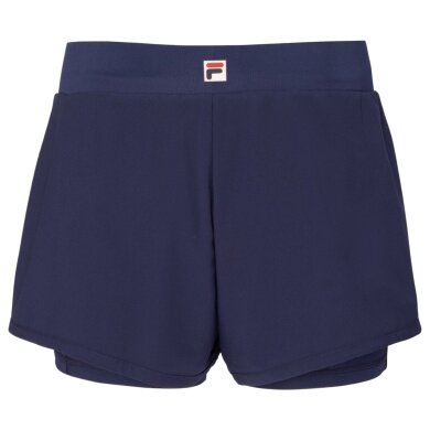 Fila Tennishose Luna Short (mit Innenhose) kurz navyblau Damen