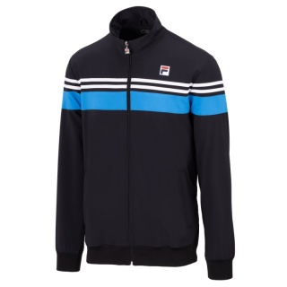Fila Trainingsjacke Bruno (Full-Zip, Stehkragen) schwarz/blau Herren