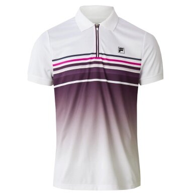 Fila Tennis-Polo Diego (rec. Polyester) weiss/violett Herren
