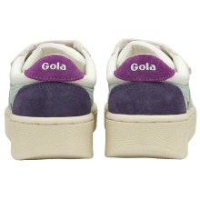 Gola Sneaker Grandslam Trident 2025 (PU,Klettverschluss) weiss/türkis/violett Kinder