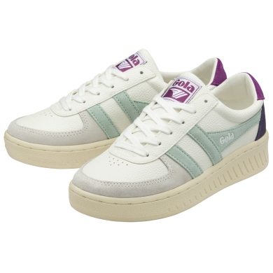 Gola Sneaker Grandslam Trident weiss/hellgrau/violett Damen