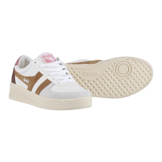 Gola Sneaker Grandslam Trident weiss/braun/rose Damen