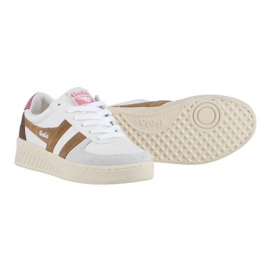 Gola Sneaker Grandslam Trident weiss/braun/rose Damen