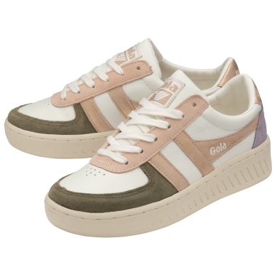 Gola Sneaker Grandslam Quadrant weiss/khakigrün/rosegold Damen