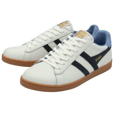 Gola Sneaker Equipe II Leder weiss/navyblau/hellblau Herren