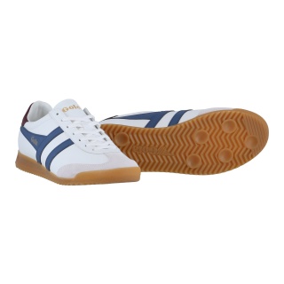 Gola Sneaker Torpedo Leder weiss/blaugrau/dunkelrot Herren