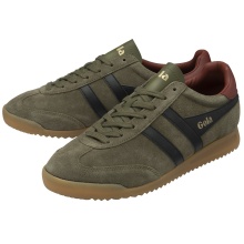 Gola Sneaker Torpedo Wildleder 2025 khakigrün/schwarz/rostrot Herren
