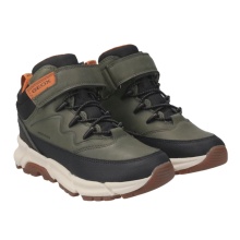 Geox Winterschuhe Flexyper Plus B ABX G (Synthetik/Textil, wasserdicht) dunkelgrün/schwarz Jungen