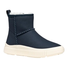 Geox Stiefelette Laquinny A (Veloursleder, warmes Innenfutter) navyblau Mädchen