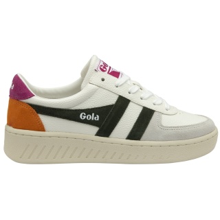 Gola Sneaker Grandslam Trident 2026 weiss/khaki/fuchsia Damen