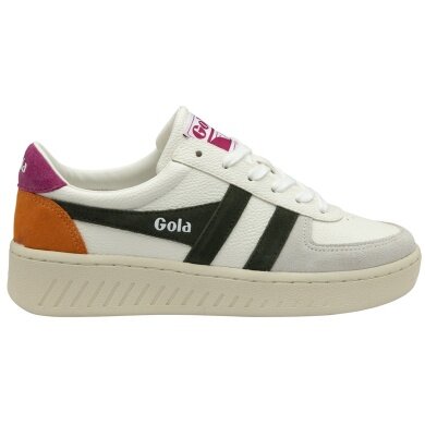 Gola Sneaker Grandslam Trident 2026 weiss/khaki/fuchsia Damen