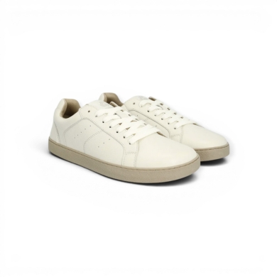 Groundies Sneaker Universe (Zero Drop, Leder) off white Damen