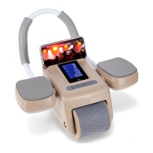 HMS Bauchmuskeltrainings Rad ABS KA08 (mit LCD-Display) - braun