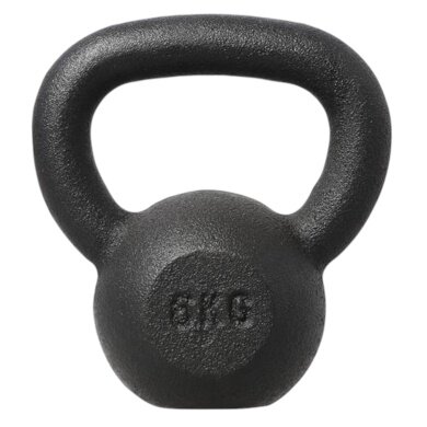 HMS Fitness Kugelhantel Kettlebell KZG06 schwarz 6,0kg - 1 Stück -