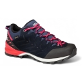 Hanwag Wanderschuhe Makra Pro Low Bunion GTX (Zustieg, wasserdicht, Veloursleder) navyblau/pink Damen